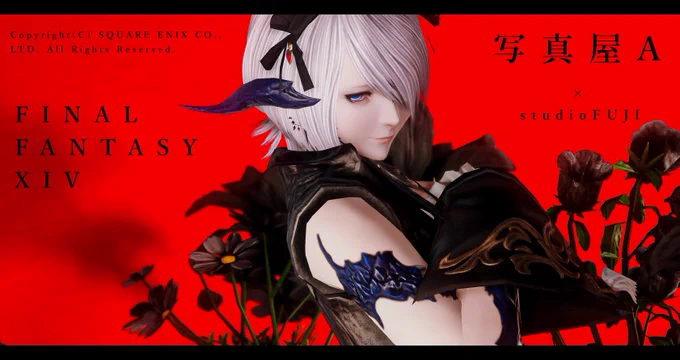 コピラ自分で入れる前提の撮り方するからデフォルトのコピラだけだともの足りねんだわ( #FF14お洒落にコピーライト入れる選手権 