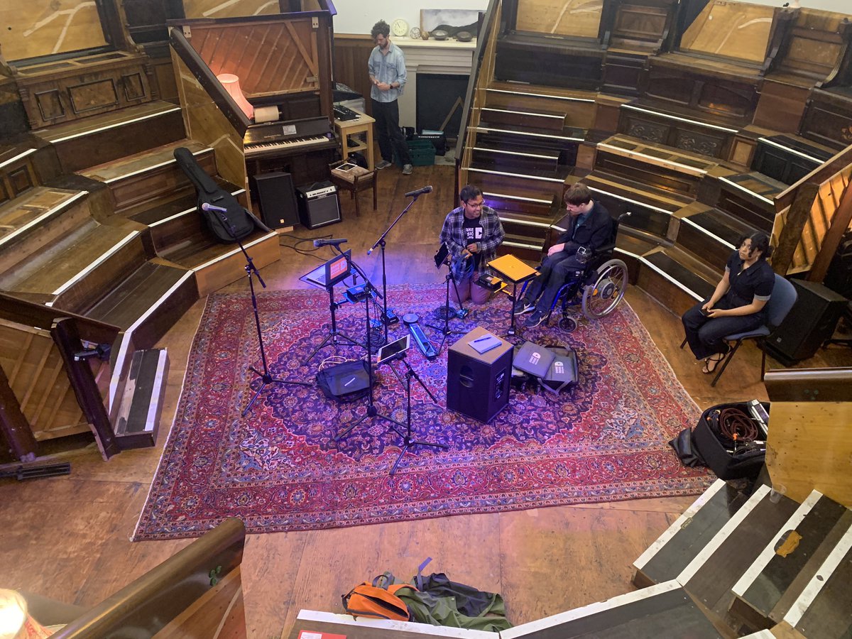 DrakeMusicScot's tweet photo. Set up time for Out of the Common, performing today 1pm as part of #ScotlandInColour at @PianodromeLive - new music from our collab with @InterculturalYS #inclusion #diversity @CreativeScots #ymi https://t.co/yPOAVxUaPl