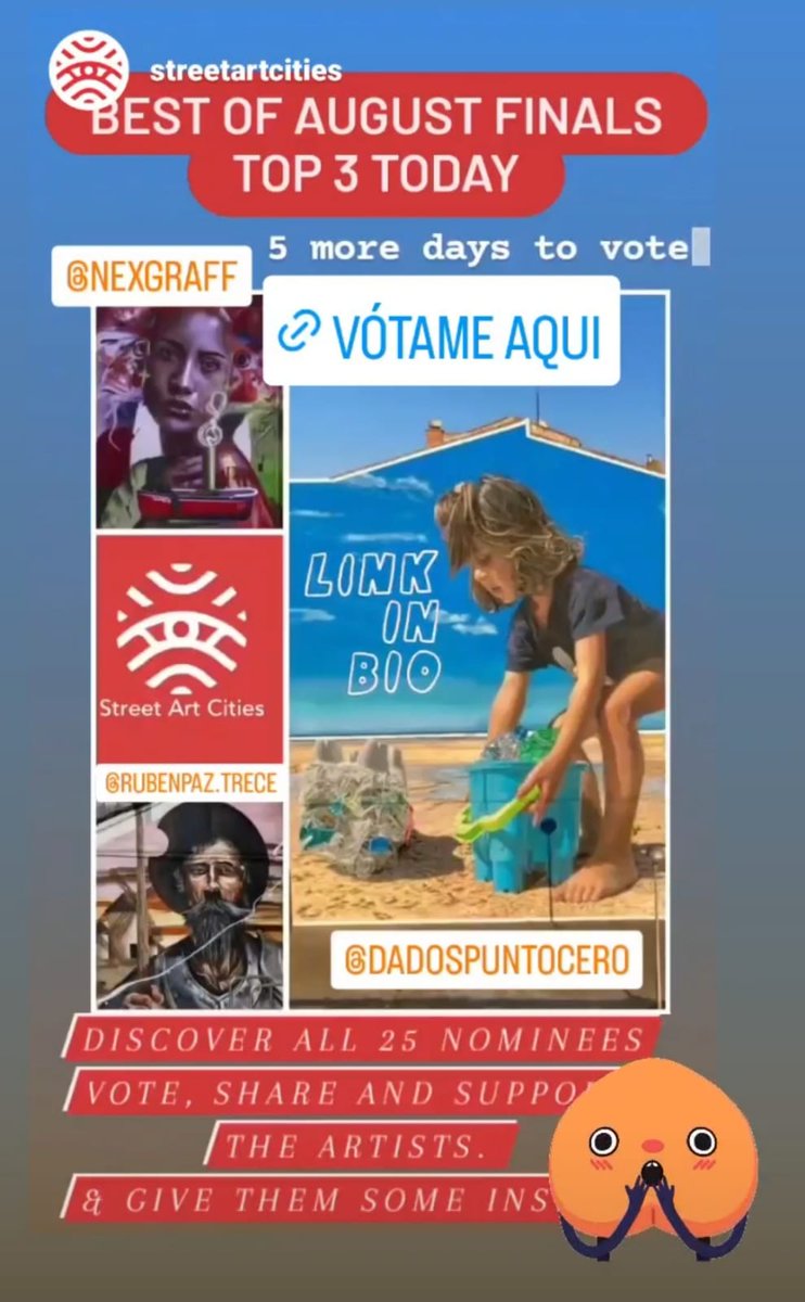 guido_guia's tweet photo. Neste momento o artista lucense Rubén Paz @Trecetrazos no top 3 do mes de agosto 💪❤️ Quedan 5 días máis para votalo e apoialo en Street Art Cities 👏👏👏 Como facelo? Neste enlace 👇

https://t.co/XOJnJKwm5e https://t.co/qva5ZNcTFo