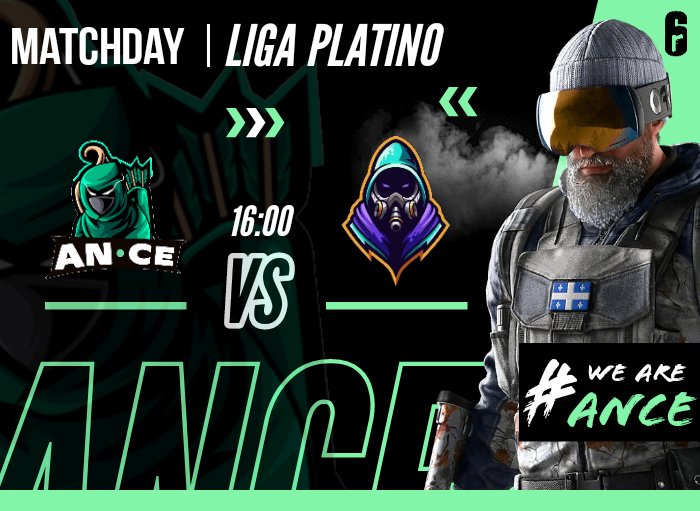 Anceest's tweet photo. [ #MATCHDAY ] R6 🎮

👤 | Vamos a pelear por esos 3 puntos. #ANCErules 🏹

🏆 #LigaPlatino 
⏰ 16:00 
🆚 #VeteransLegacy https://t.co/O4CHu4etTX
