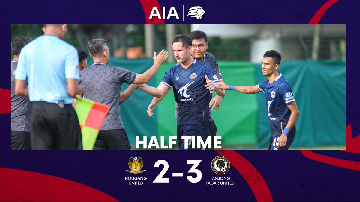 SGPremierLeague's tweet photo. HALF-TIME Hougang 2-3 Tanjong Pagar #SPL
An absolute thriller here so far - how will this end up at full-time?! #HOUTPU
Watch LIVE on YouTube (https://t.co/oJl8Ha57vG), meWATCH (https://t.co/advz4YXvcd), Singtel Ch 113 and StarHub Ch 202 https://t.co/xQRb6t5JkX