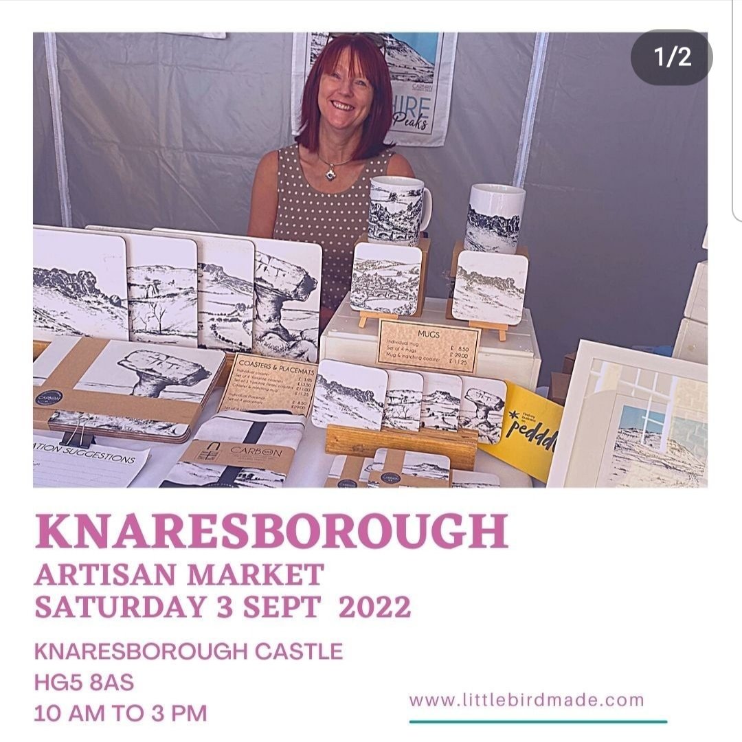 It's #Knaresborough's monthly artisan market today, in its new home in the Castle grounds. 10am - 3pm #yorkshire