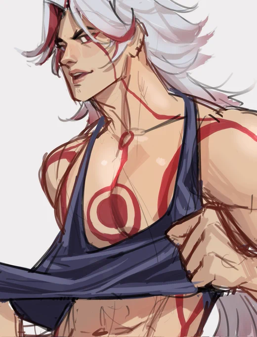 the amount of times i've drawn this mf,, and in different styles too i practically have his tatts memorized 