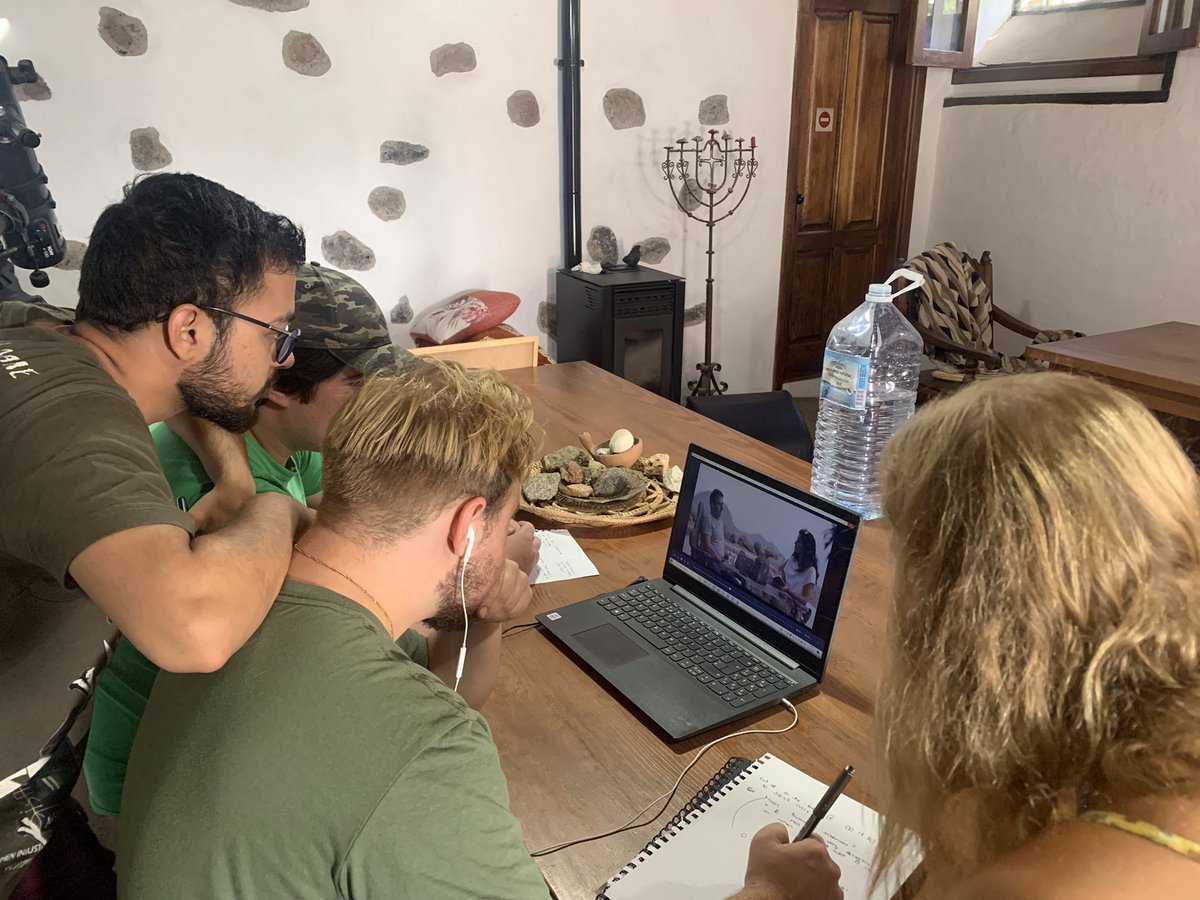 Final touches are being made on the new <a href="/VolcanoStories/">VOLCANO STORIES</a> episode “A Conversation with Pedro Felipe Acosta”. We’re excited to hear about Pedro’s experiences filming #volcanoes #LaPalma 

<a href="/GeoTenerife/">GeoTenerife</a> <a href="/AjayWynneJones/">Ajay Wynne Jones (He/Him)</a> <a href="/ParasharDivas/">Divas Parashar</a> <a href="/GregorMelville/">Gregor Melville</a> <a href="/AnabelPozniak/">Anabel Pozniak</a>
