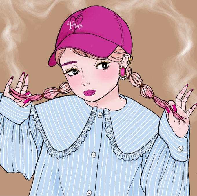 キャップ女子のtwitterイラスト検索結果