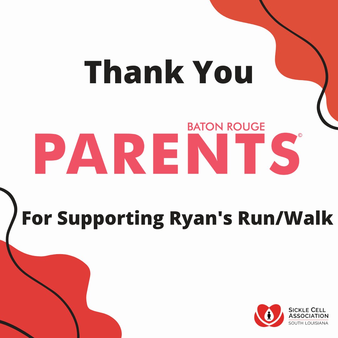 BRSickle's tweet photo. Thank you so much, Baton Rouge Parents Magazine, for being a sponsor of Ryan's Run/Walk!
#SickleCellAwareness #SickleCell #RyansRun https://t.co/53O8RyOdKm