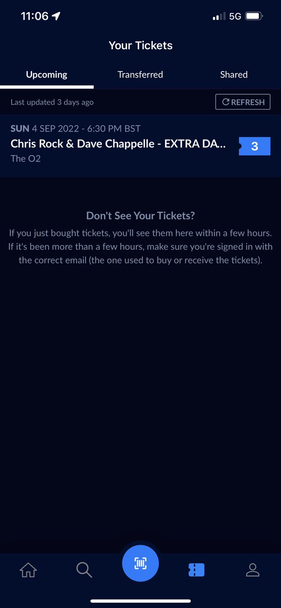 Emsvito's tweet photo. I have 3 Dave chappelle and Chris Rock tickets seated together at the O2 sunday 4th September. 
Section 107, Row W

Good view, infront of the stage and not far.
Dm with a serious price if your interested, thanks 😊 

#DaveChappelle #ChrisRock #o2 #Live #tickets #comedy #show https://t.co/xVJOuyUVeg