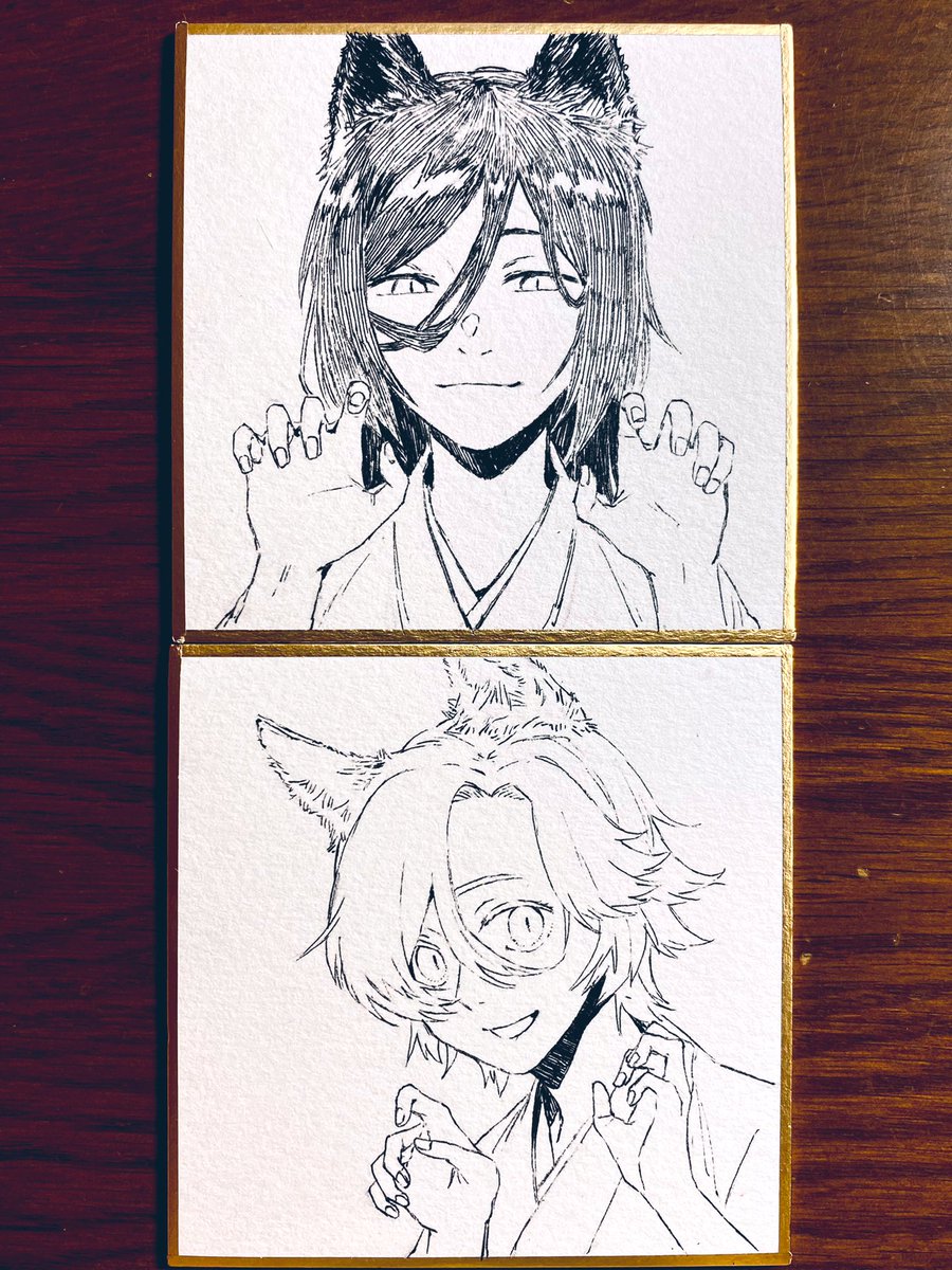 色紙も少し持っていきます〜 