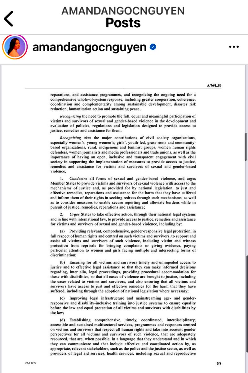 CurtisSChin's tweet photo. Adopted โ๏ธ
#UN ๐บ๐ณ #SurvivorsResolution
Some key pages below. And the full text here via @nguyen_amanda on IG: https://t.co/9vXuoFVsMX
Read what the UN General Assembly now #condemns, #urges, #calls upon, #stresses, #reqests & #decidesโฆ ISO justice, reparations & assistance. https://t.co/7cBRhioY6w