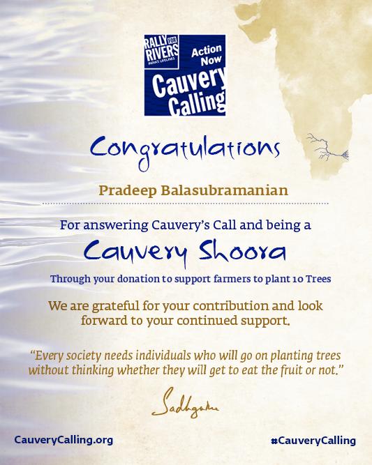 tweetsofpradeep's tweet photo. #NoSoilNoLife
#SaveSoil
Let's create a #ConsciousPlanet
#Week113
#1TreeWeeklyForCauvery
#CauveryCalling
IOD-1662185636-3807
https://t.co/XEDzDnEPfC
#SaveSoil
#RiverRevitalizationDay
242 Crore Trees 🌳
https://t.co/mAHhqGJjwy https://t.co/NnEbt4qU5v