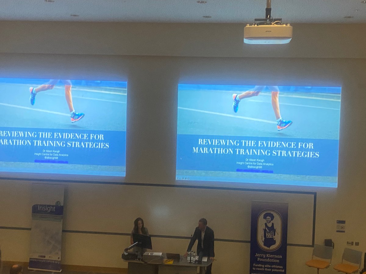 Ciaran_Physio's tweet photo. A day full of science and running is in full swing here in UCD with @Insight And @JKiernanFund.

Next up @AliKeogh88 always fantastic to watch her engaging presentations this time around speaking about marathon pacing. 

🏃‍♂️ 🧬 

#runningscience #scienceofrunning #physiotherapy https://t.co/LfbkZqHclt