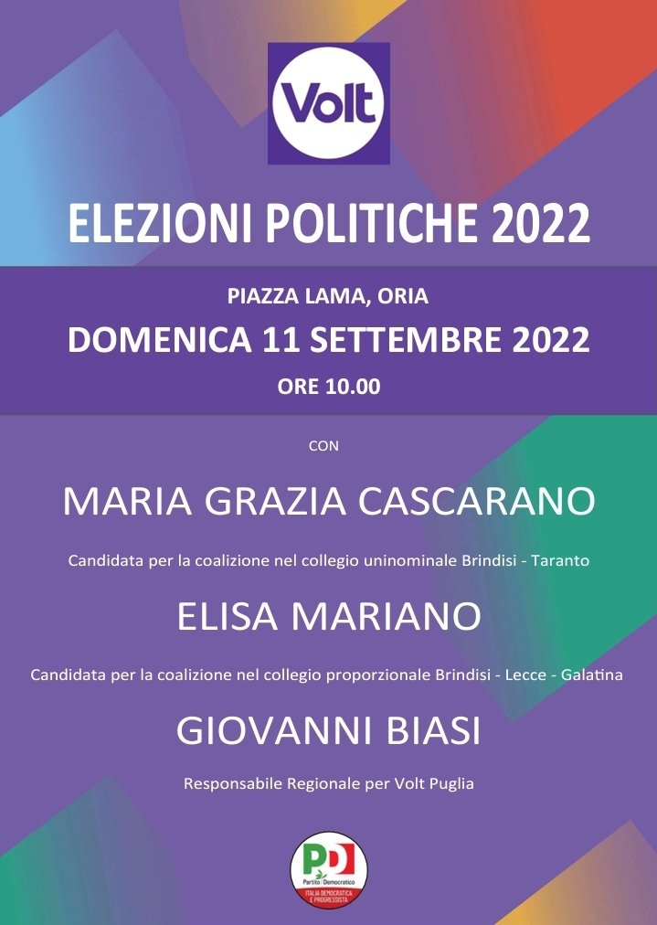 CosimoBiasi87's tweet photo. @VoltItalia @pdnetwork #ElezioniPolitiche2022 https://t.co/PsdJBCq0jz