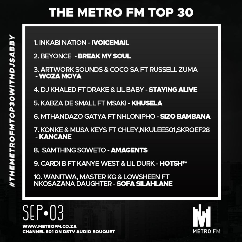SabbyTheDJ's tweet photo. I wasn't on air today. Had to cook it up now. #METROFMTop30 https://t.co/qmQpunVBMF