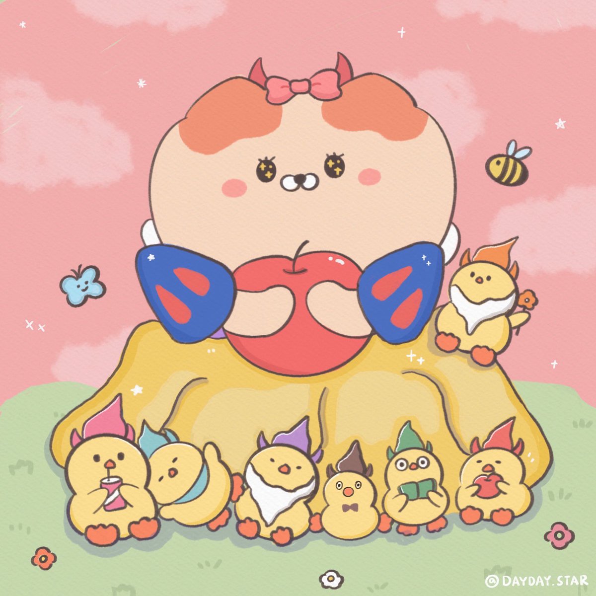 GhostJi08's tweet photo. 鬼吉小公主與鴨吉小矮人🍎
#cutepainting #그림 #cuteart
#插画 #일러스트 #插畫 #電繪 #paniting #drawing #art #procreate 
#イラスト #artwork #illustration 
#手繪 #art #illust #회화 #디자인 https://t.co/fQjNgVYSQj