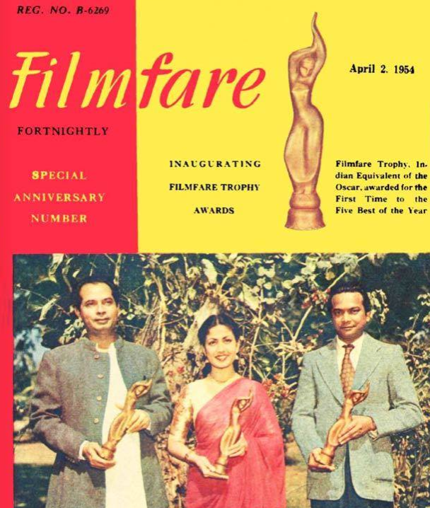 The 67th Annual Filmfare Awards function was held at Jio World Centre on August 30, 2022.

Here's the story of the inaugural Filmfare Awards held in 1954. 

#Thread 🧵 1/9