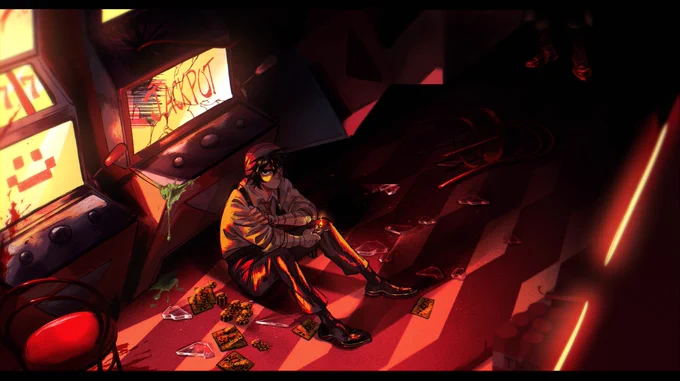 end of the line[ #dsmpfanart #quackityfanart ] 