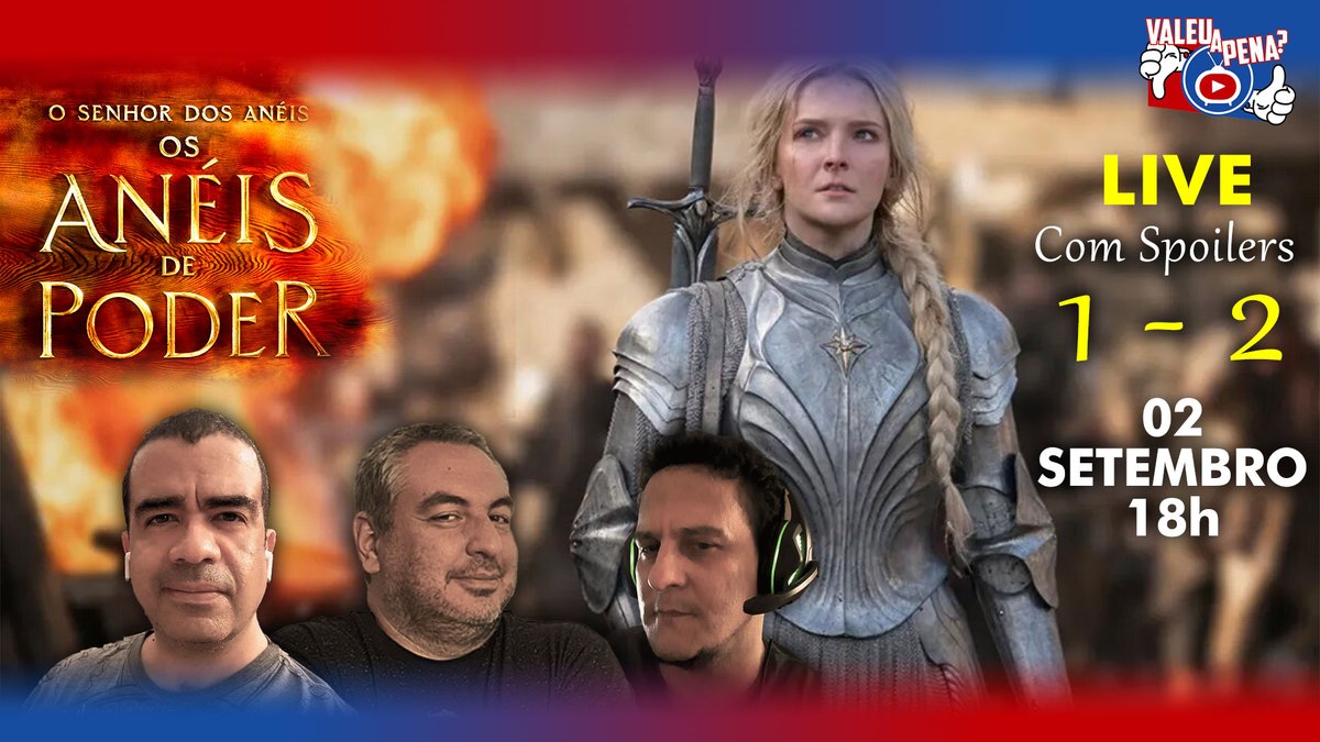 jurassicast's tweet photo. O SENHOR DOS ANÉIS - OS ANÉIS DO PODER 1º E 2º EPISÓDIOS https://t.co/swlPkvz8pt via @YouTube 
@PrimeVideoBR 
#thelordoftherings 
#osenhordosaneis 
#theringsofpower https://t.co/dt4Dizlu9Y