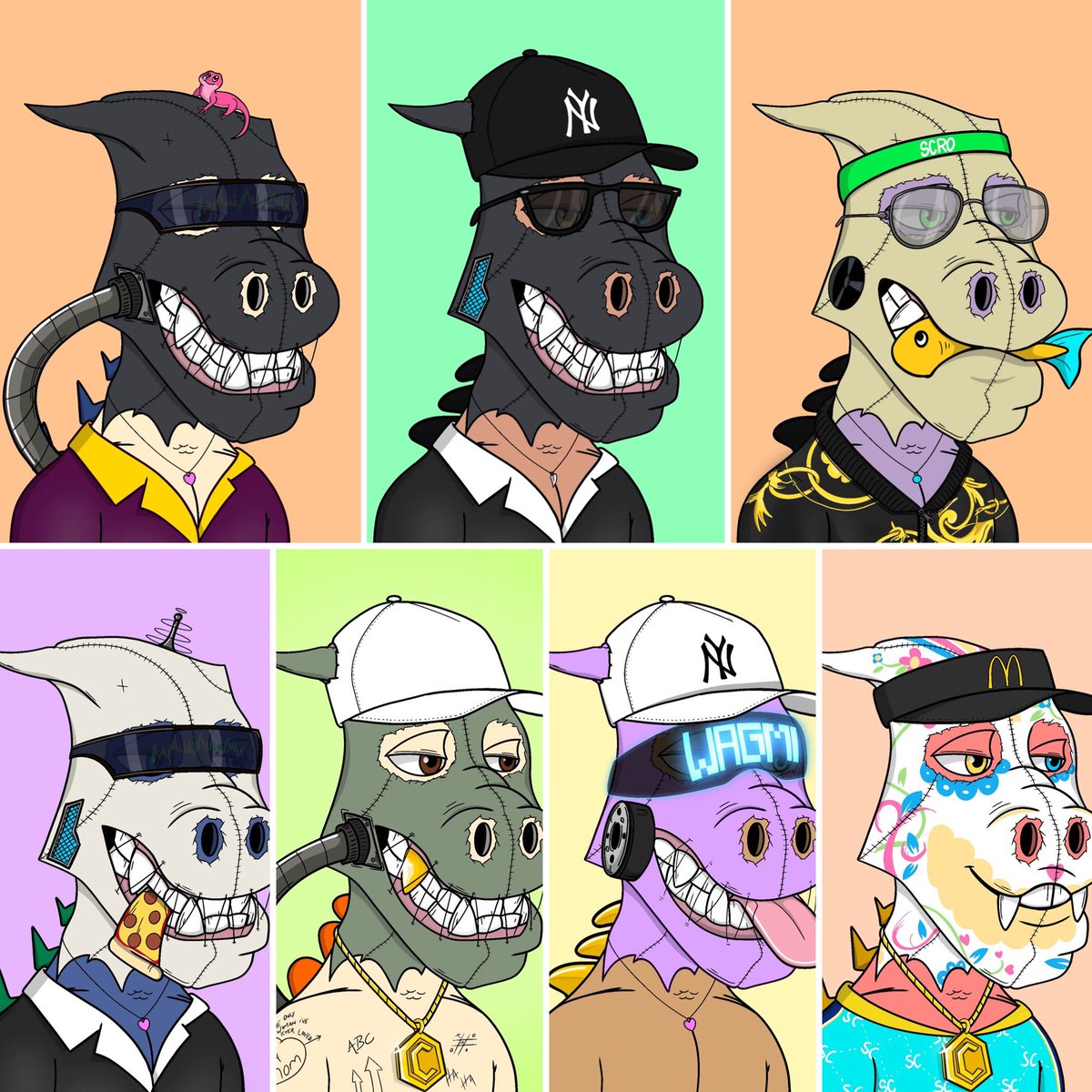 cronosseur's tweet photo. @WeRtheUndead @ScareCROcoin really small boutique collection of 420 NFTs . Really nice art and a friendly community. https://t.co/mRtuYfLNFq