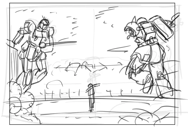 ネタ絵を描く時はね…頑張って下描きをするんだ… 
