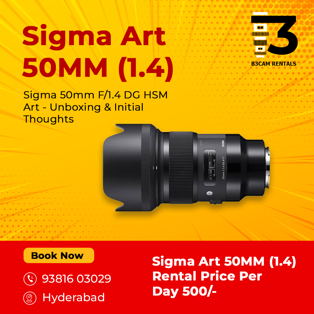 b3camera's tweet photo. Sigma Art 50mm (1.4) now Available  @b3camera  Rentals
Best price, Best Quality
Booknow: 9381603029
#sigma
#sigmaart50mm
#b3camerarentals #B3Camrentals #camrentals #hyderabadcamerarentals #wedding #shooting https://t.co/7sfO5ydlzz