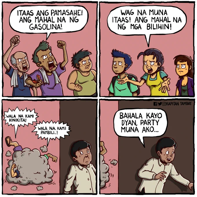 Focus lang tayo dun sa totoong may kapangyarihan ayusin ang problema. 