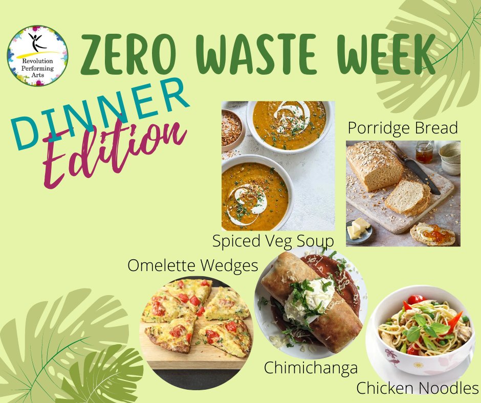 RevolutionPA's tweet photo. 3rd-9th Sep is Zero Waste Week. Why don't you take a look at some of these ideas from @BBCGoodFood https://t.co/dzzrY2P5kd

#revolutionperformingarts #zerowasteweek #EcoWarriors #Reuse #Reduce #Recycle #leftoverrecipes #BBCGoodFood https://t.co/P0VA113M3i