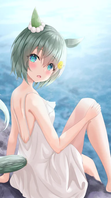 #ウマ娘プリティーダービー#ウマ娘#セイウンスカイ 白ワンピースセイウンスカイ 