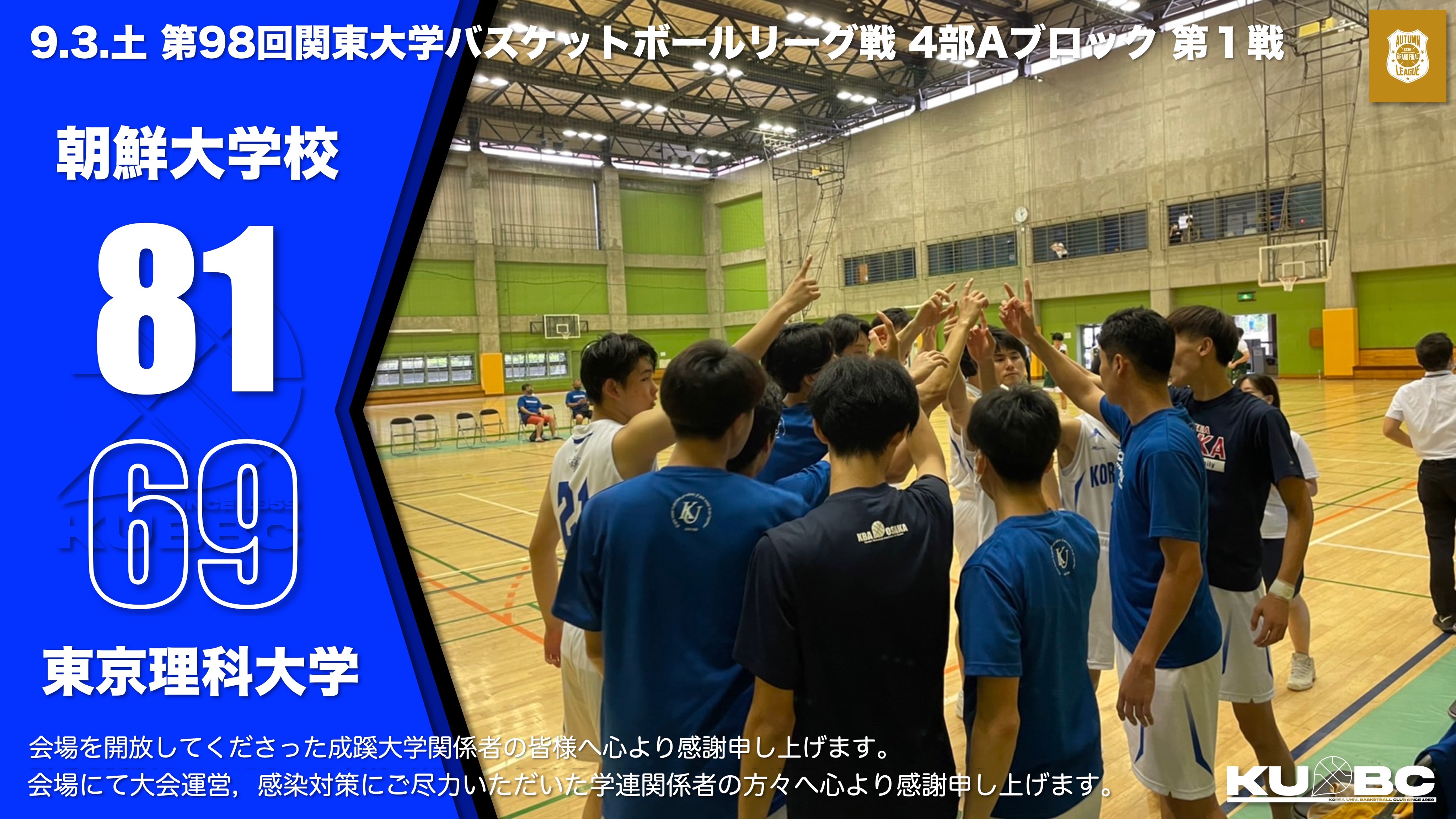 朝鮮大学校バスケットボール部 Kubbc1959 Twitter
