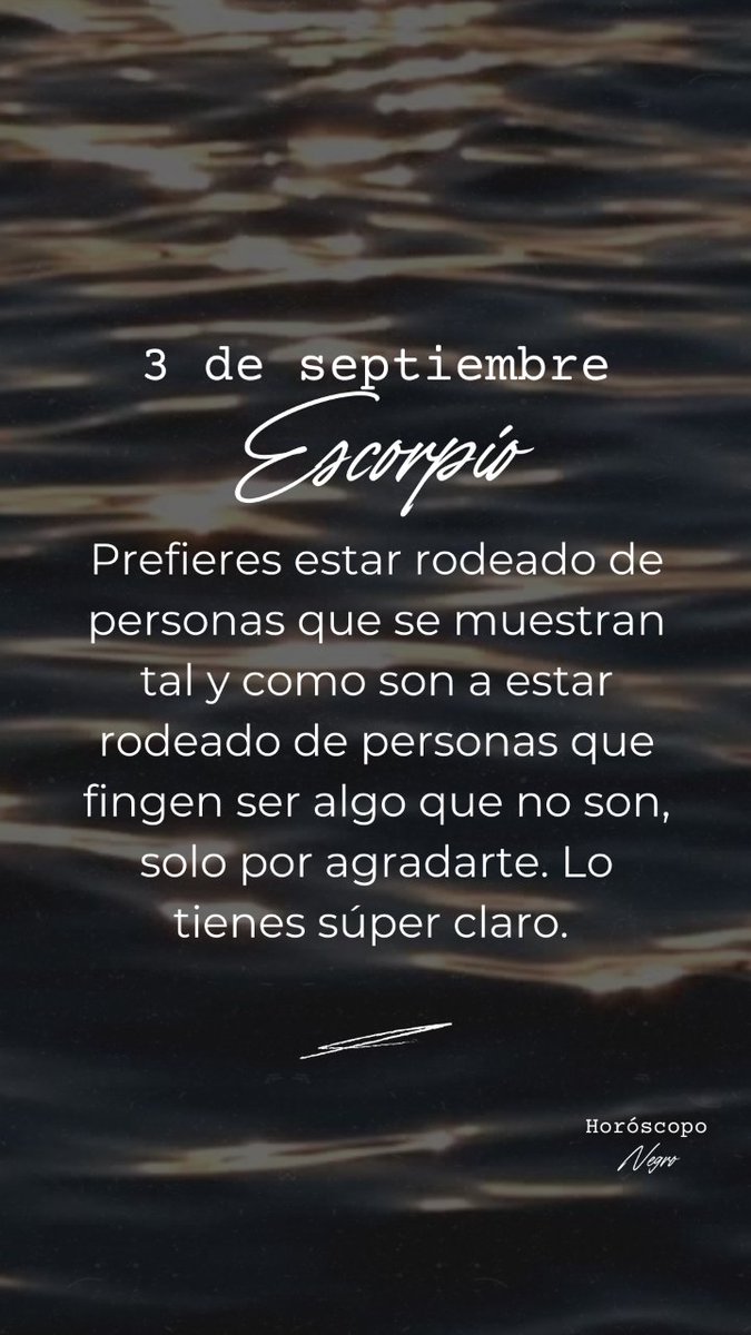 El horóscopo diario del 3 de septiembre para #Escorpio ♏🔮✨ #horoscoponegro