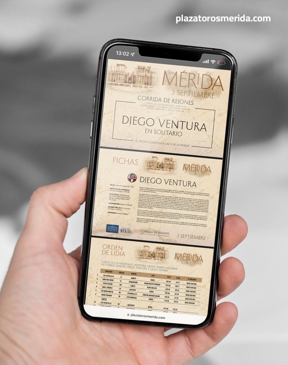 merida_toros's tweet photo. 📕 PROGRAMA DE MANO online para el festejo de esta noche 🗓 3 de septiembre #ElToreoEterno #Merida22
DESCÁRGALO AQUÍ 👉 https://t.co/e8OudJYPQA
@InfoDVentura https://t.co/JKSqtoLo1W