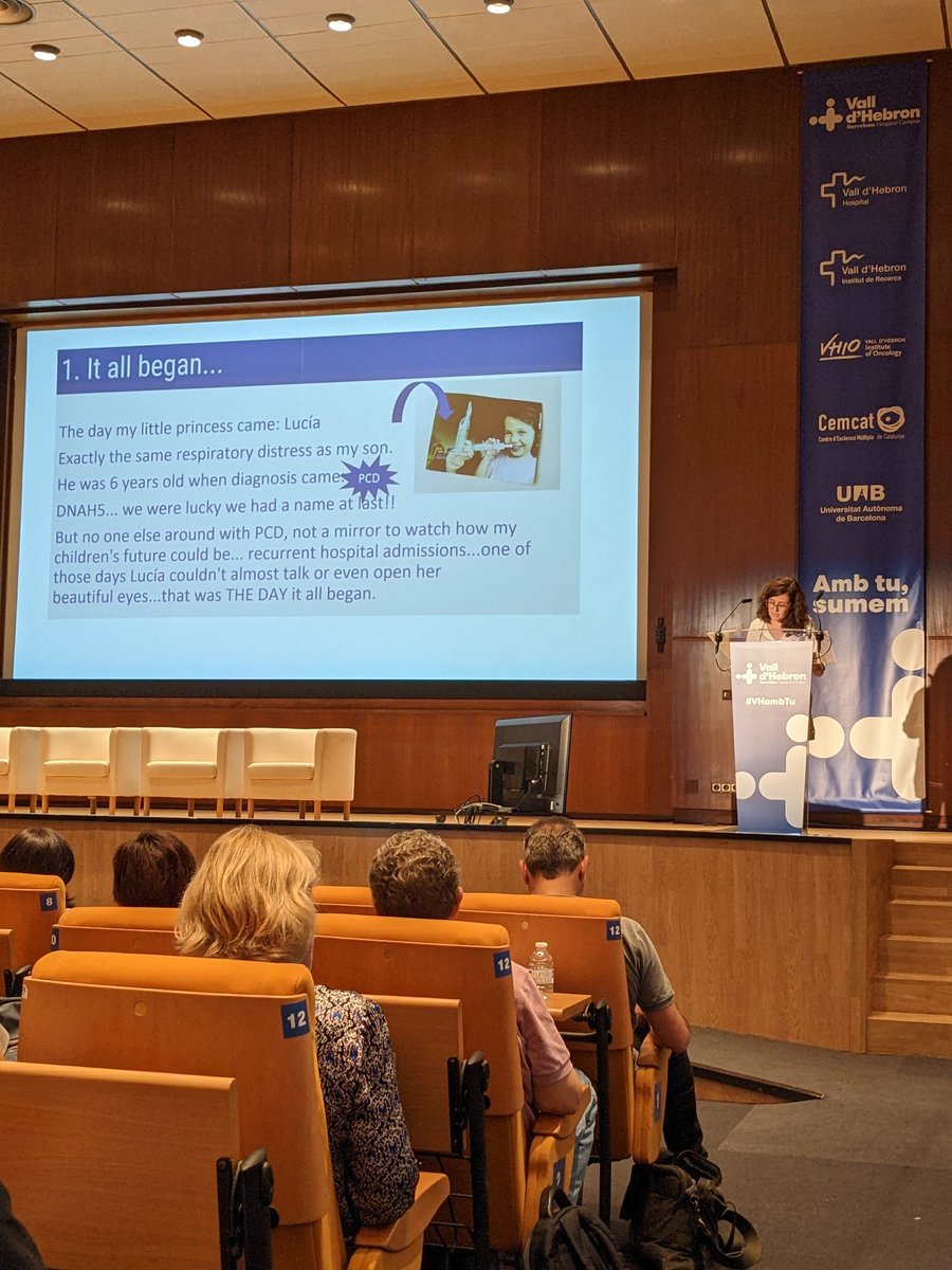 PCD_UK's tweet photo. Great to hear Trini's story of how her two children were diagnosed with PCD @beatpcd #ERS2022 #cilia #PatientAdvocacy #RareDisease https://t.co/yX0Z70CUOr