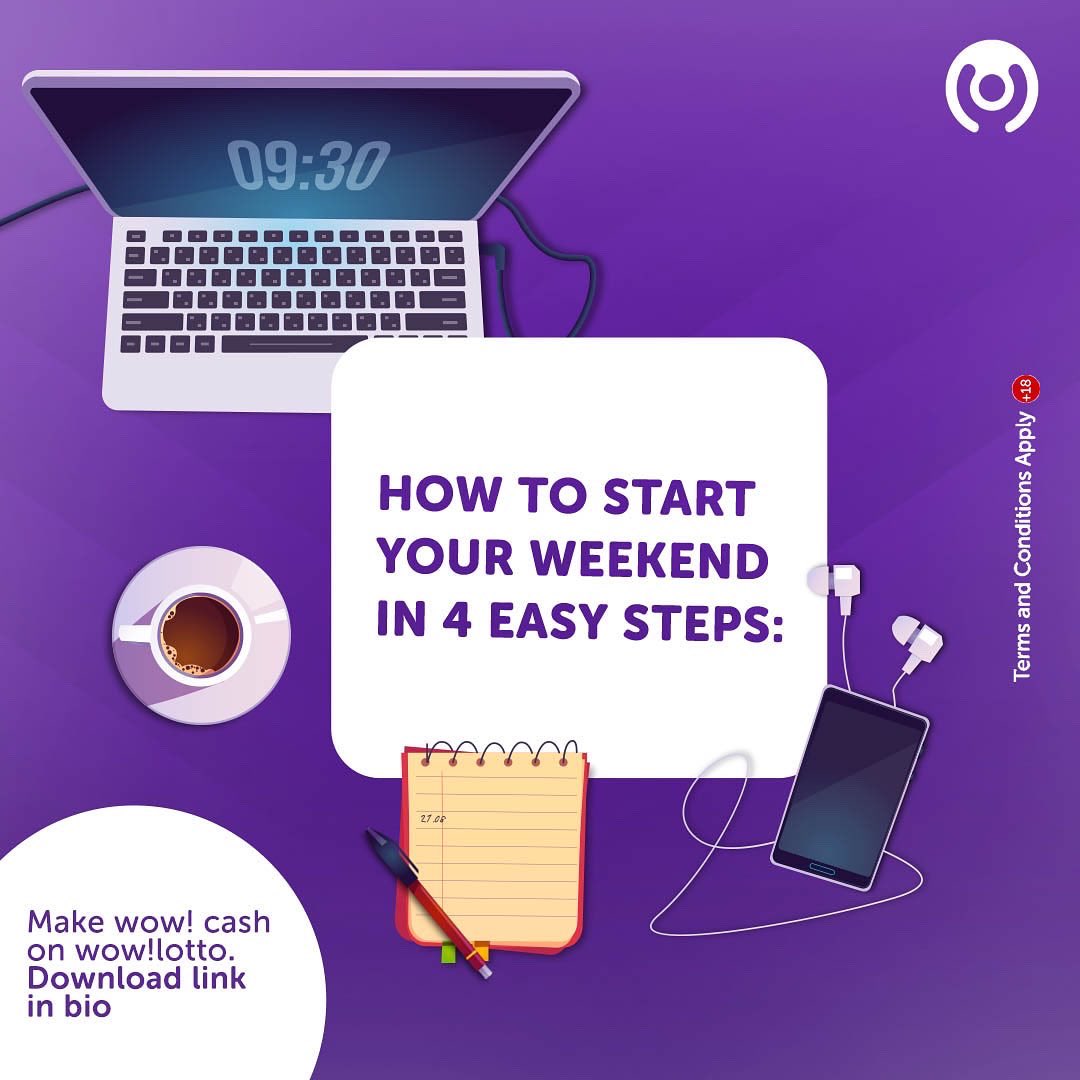 WowLotto_'s tweet photo. Cheers to the winning weekend! Kick off your Saturday with @wowlotto_ng in these easy steps and be sure to catch wow fun & win big!
Download link in bio!
#wowlotto
#wowlottong
#wowweekend
#weekend https://t.co/3vVGPZCHzE