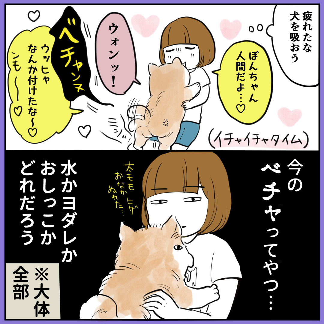 ～秋田犬にっきまとめ～ 甘噛みは減りつつありますが花京院よろしくレロレロしてくるようになりました。 
