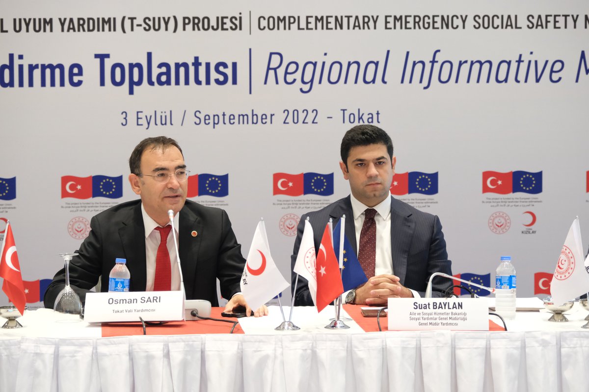 Açılış konuşmasını yapan Sn. @_Baylan_ "T-SUY Projesinin de dahil olduğu tüm FRIT Projelerinin dünyada iyi örnek uygulamaları kapsamına alınmasında, Vakıflarımızın hakkı büyüktür. Küresel yük paylaşımı, uluslararası bir yükümlülük, insani ve etik bir sorumluluktur" dedi.