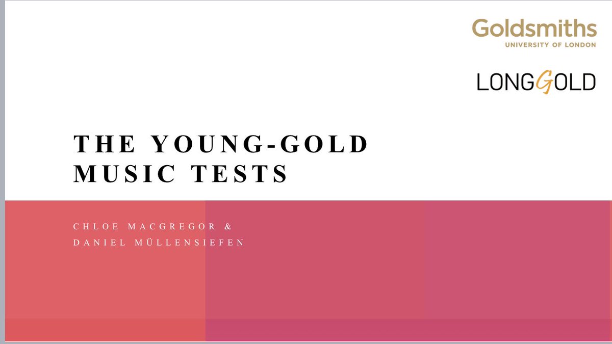 chloemacgregors's tweet photo. Really enjoyed being back in person for the SEMPRE conference yesterday. Thanks for having me @sempreorguk and thanks to all who came along to my presentation on the Young Gold Music Tests #SEMPRE50 https://t.co/XoeeHL8E8v