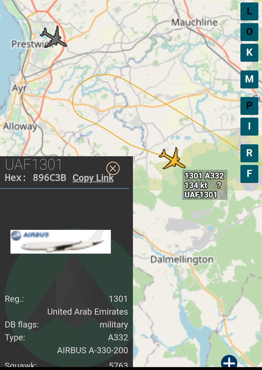 BloodyPolitics's tweet photo. UAE Air Force A332 #UAF1301 repositioning on the glide path. Get the kettle on, they'll be cold. 🌧 

#avgeek #planespotting 

https://t.co/2ri95Zdj46 https://t.co/3S0kmehnU4