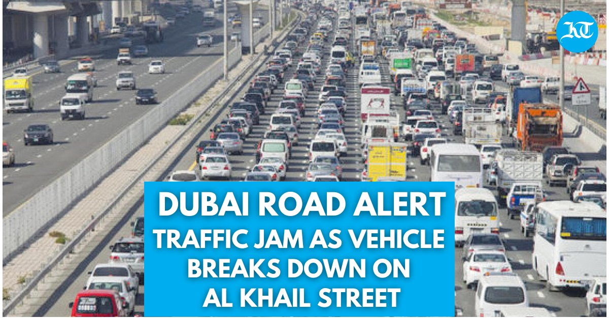 khaleejtimes's tweet photo. #Dubai: According to a tweet from the @DubaiPoliceHQ, the vehicle broke down on #AlKhail Street after the Sheikha Latifa Bridge exit towards the #BusinessBay Crossing
https://t.co/tXcconhwsP
#vehice #breakdown #trafficalert #traffice https://t.co/Ut0CQzXTfX