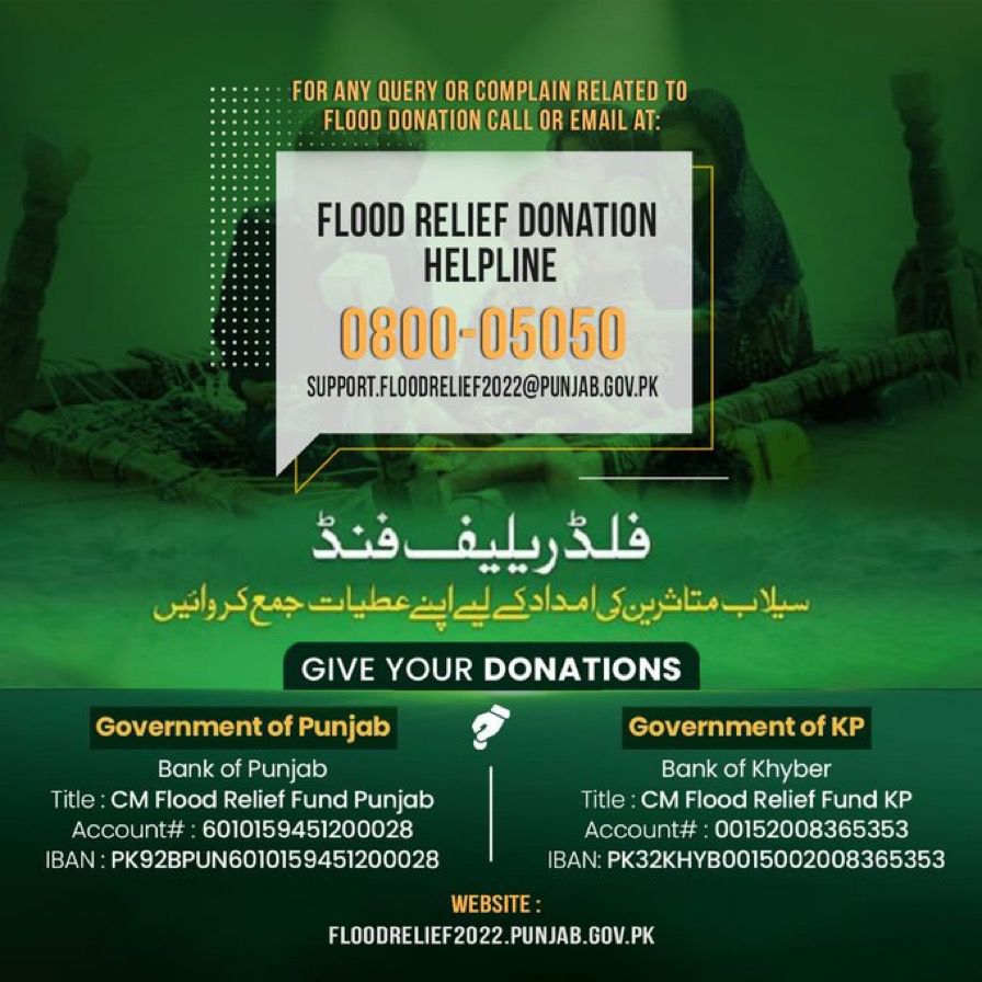 ImranKhanPTI's tweet photo. I want to thank Pakistanis at home &amp; overseas for donating Rs 2.3 bn already in response to my flood relief telethon. All those who are yet to deposit their pledges please do so. My team is working to facilitate overseas Pak who await 501 3(c) exemption for large transactions. https://t.co/Yd4NZmRB3u