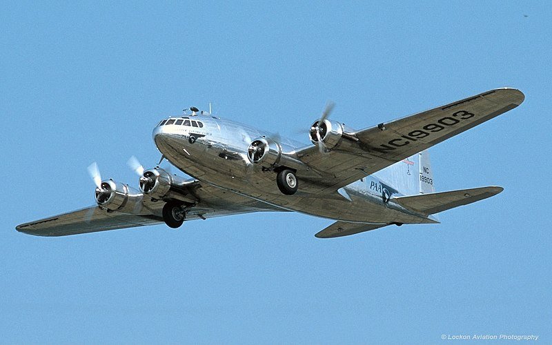 FlyJipe's tweet photo. The #BoeingModel307Stratoliner (or #StratoClipper in Pan American service, or C-75 in USAAF service) is an American stressed-skin four-engine low-wing tailwheel monoplane airliner derived from the #B17FlyingFortress bomber, which entered commercial service in July 1940. https://t.co/dQxmKgsr7N