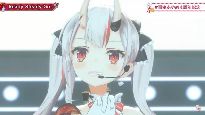 #百鬼あやめ4周年 