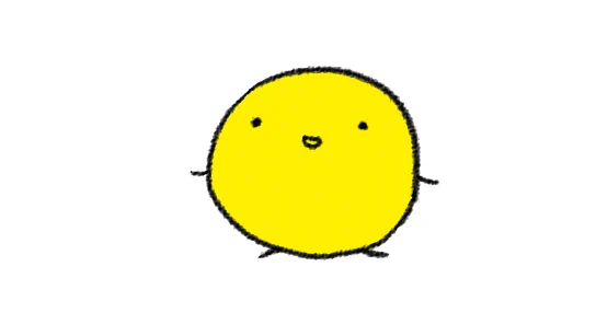 黄色いと顔文字っぽくなるかな…?と思ったんだけどそうでもなくめちゃくちゃきいろいしろくてまるいのになった 