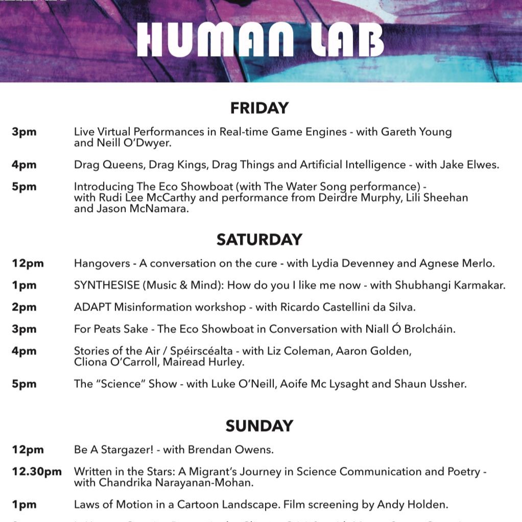 Samhail (@samhail_2022) on Twitter photo We are at Electric Picnic festival today, hosting a panel & performance Stories of the Air /Spéirscéalta at 4pm on the Human Lab Stage in Mindfield, supported by @scienceirel & curated by <a href="/murray_aisling/">Aisling Murray</a> 😊 join us to get out of the rain! We are at Electric Picnic festival today, hosting a panel & performance Stories of the Air /Spéirscéalta at 4pm on the Human Lab Stage in Mindfield, supported by @scienceirel & curated by <a href="/murray_aisling/">Aisling Murray</a> 😊 join us to get out of the rain!