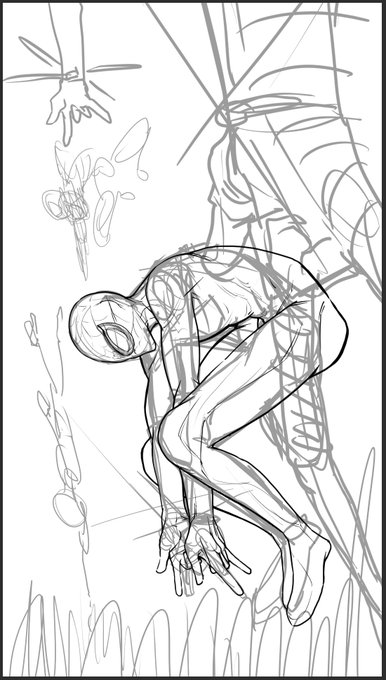 描き直してます🕷️🕷️🕷️ 