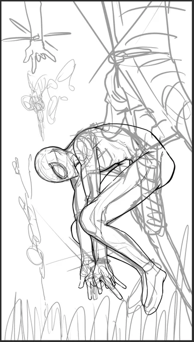 描き直してます🕷️🕷️🕷️ 