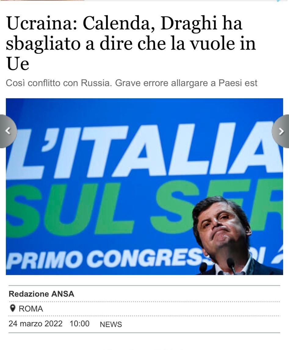 riccardomagi's tweet photo. Calenda che dice che +Europa è pro-Putin, fa ridere. Il fatto che con i suoi voti aiuti la Lega filo-putiniana di Salvini, Savoini e Russia Unita invece è una realtà e non fa ridere. La coerenza non è il suo forte. Un giorno Churchill l'altro Chamberlain.
 #comoditerzismi https://t.co/ZhL3n6KGjY