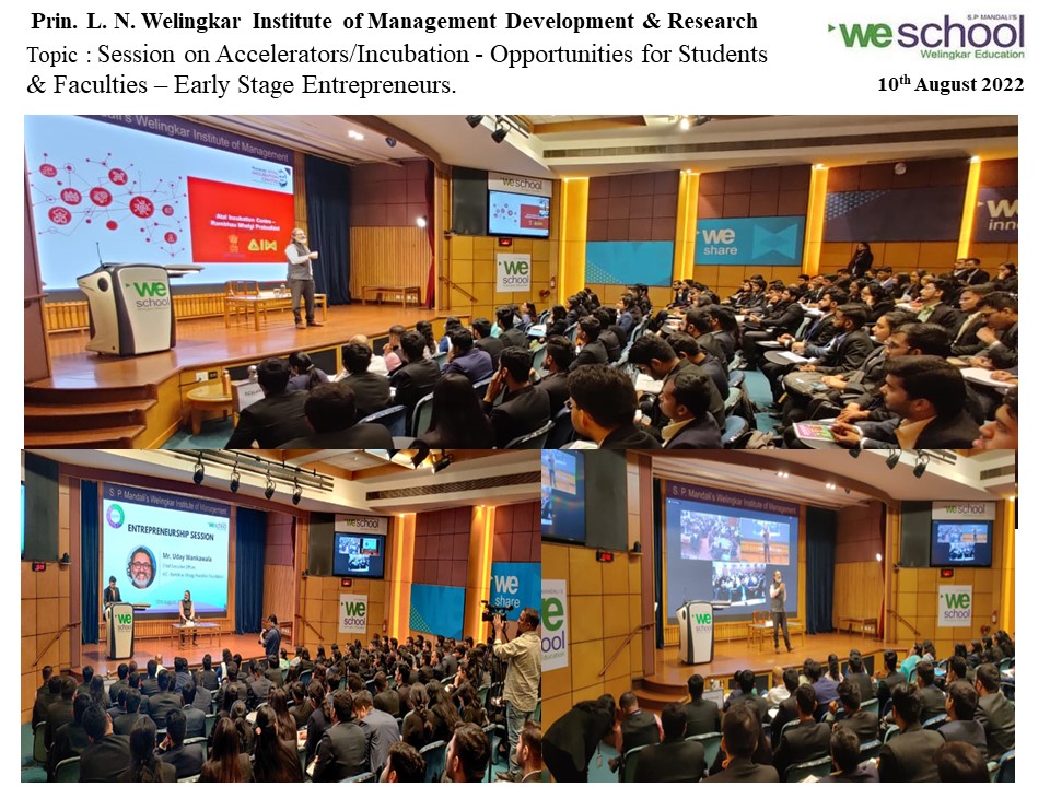Session on Accelerators/Incubation- Opportunities for Students &amp; Faculties - Early Stage Entrepreneurs on 10th Aug 2022 by Mr. Uday Wankawala Chief Executive Officer,AIC – Rambhau Mhalgi Praodhini Foundation

<a href="/mhrd_innovation/">MOE's Innovation Cell- GOI</a> 
<a href="/EduMinOfIndia/">Ministry of Education</a> 
<a href="/udayw_UD/">udaywankawala</a> 
<a href="/abhayjere/">Dr. Abhay Jere</a> 
<a href="/mohitgambhir/">Dr. Mohit Gambhir</a>