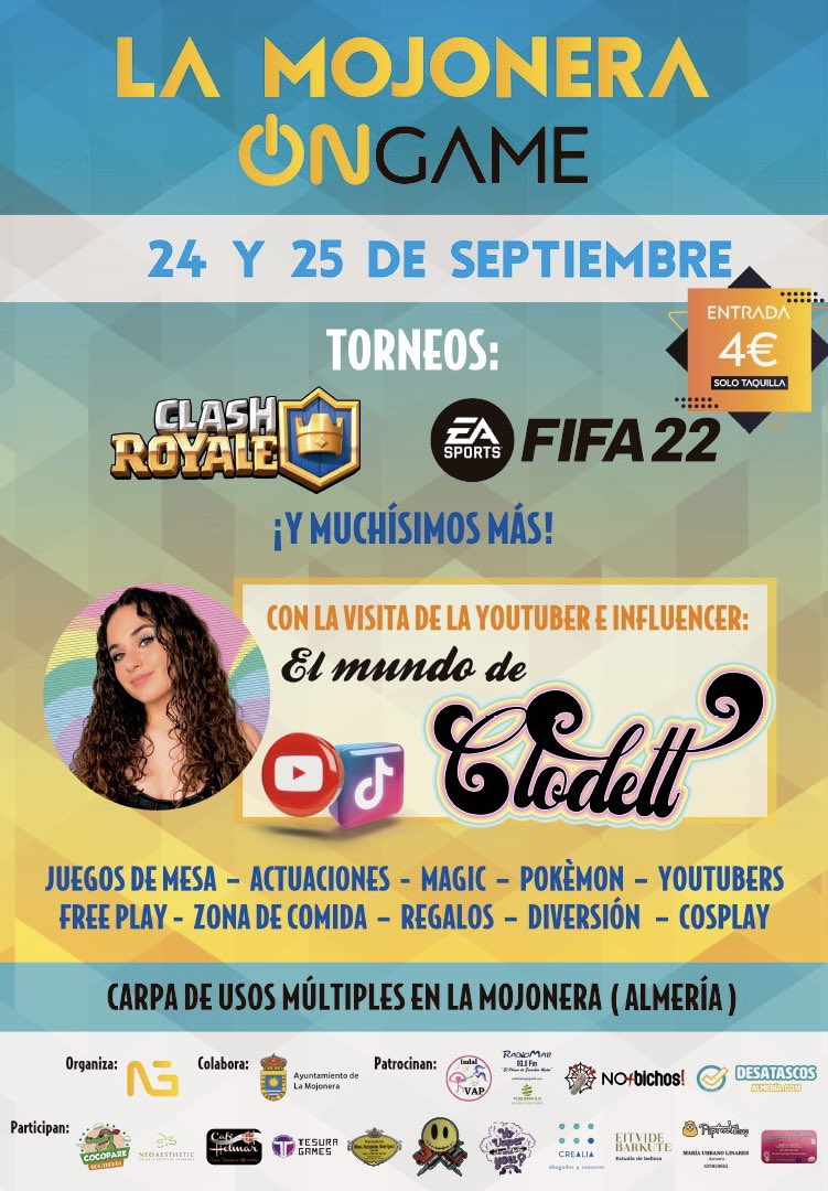 En <a href="/NextgenSpa/">NeXT Gen</a> seguimos trabajando para traer los mejores eventos a #Almería, este es uno, pero no el ultimo de 2022 😉 🎮🕹🎮