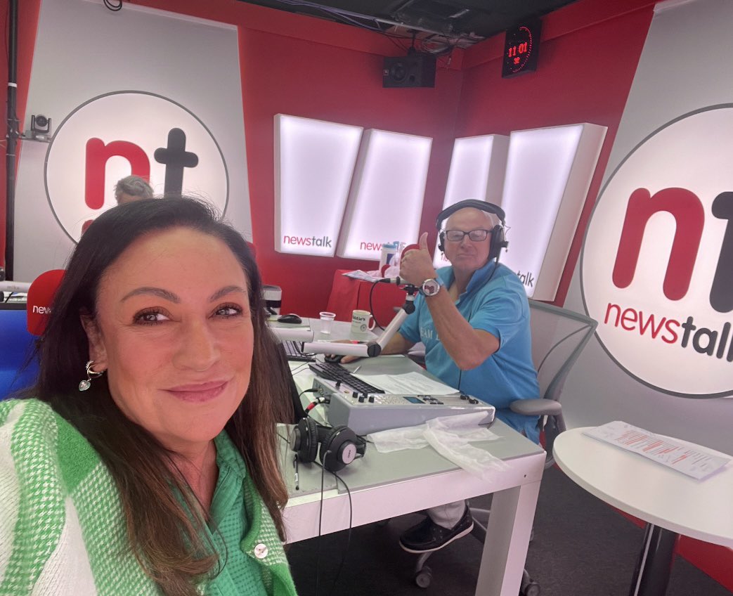 NorahCasey's tweet photo. Me and my old pal @bobbykerr @newstalkfm taking a dive into the #newspapers with @JoanMulvihill
#beforeshot when we were smiling ๐ฌ the news matches the weather today #dismalreading but we ended on a high noteโฆwith a story that social media ruins your sex life #youvebeenwarned https://t.co/FnNrgrLazf