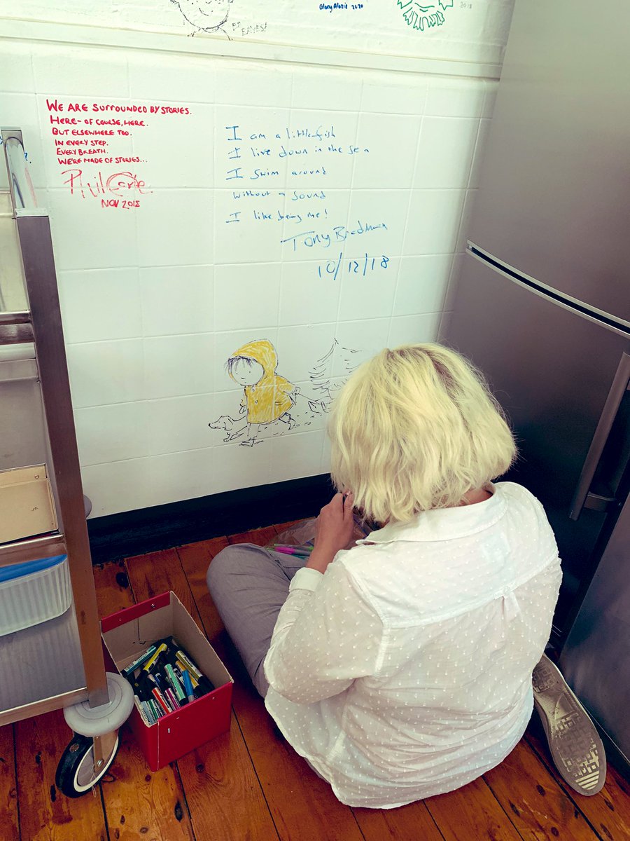 charliehacking's tweet photo. Next time you come by the @clpe1 Library, look out for this beautiful new addition to the Riddell café by @bethan_welby…🥰 https://t.co/8sF13wriEt
