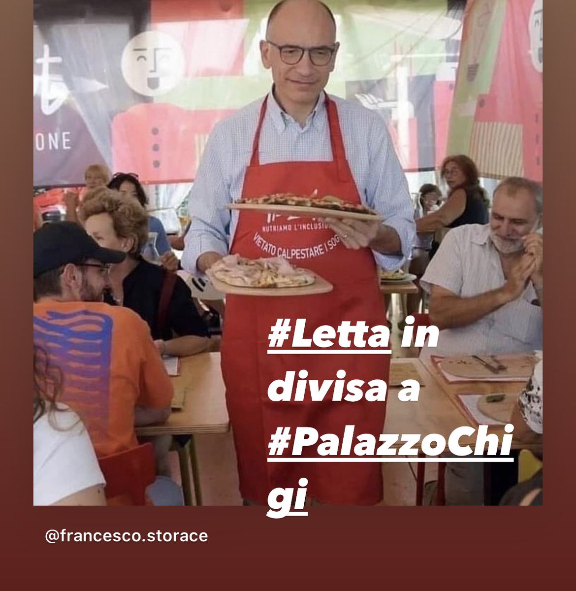 #Letta in divisa a #PalazzoChigi
